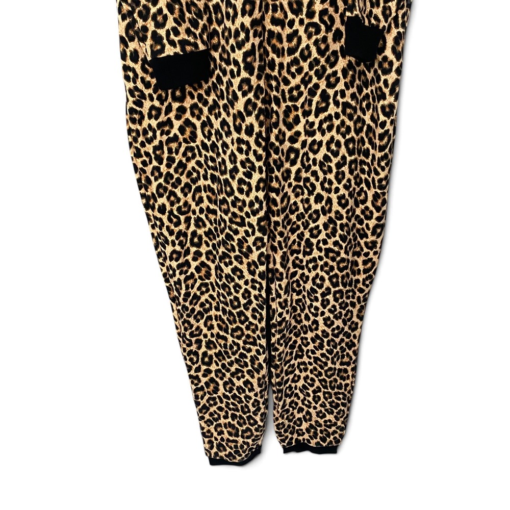 Savage X Fenty Forever Savage Hooded Jumpsuit Women XL Leopard Print NWT - Picture 3 of 13